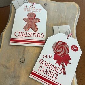 Sweet Christmas Holiday Decor Set - Red and White